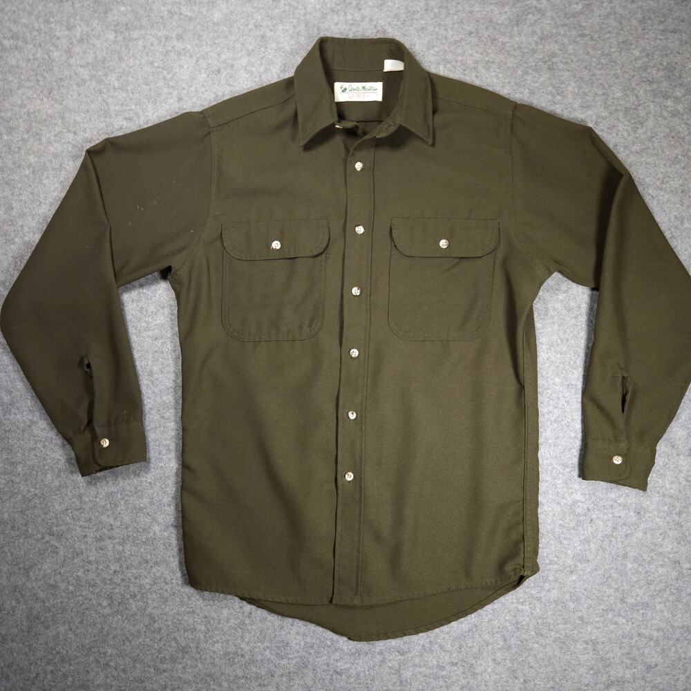 Vintage 80s Gander Mountain Quiet Field Shirt Mens Medium Made In USA Gorpcore